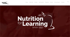 Desktop Screenshot of nutritionforlearning.ca